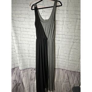 Finn & Clover Elegant Two-Tone Maxi Dress Sleeveless Evening Gown Formal Wear‎